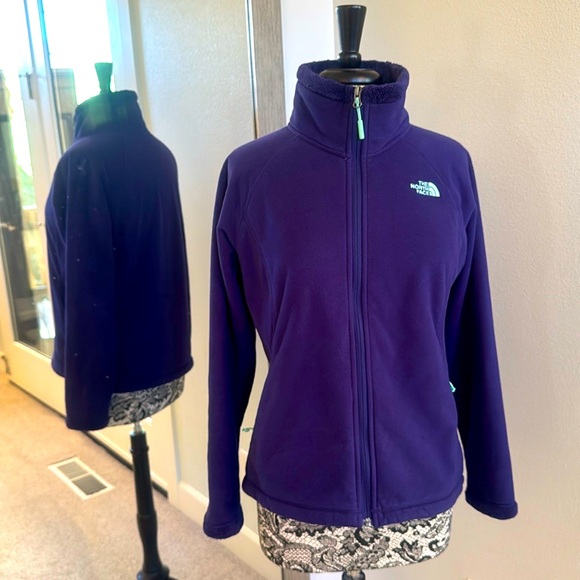 The North Face Fleece Jacket Blue Purple 💜💙 Size Medium - Picture 1 of 12